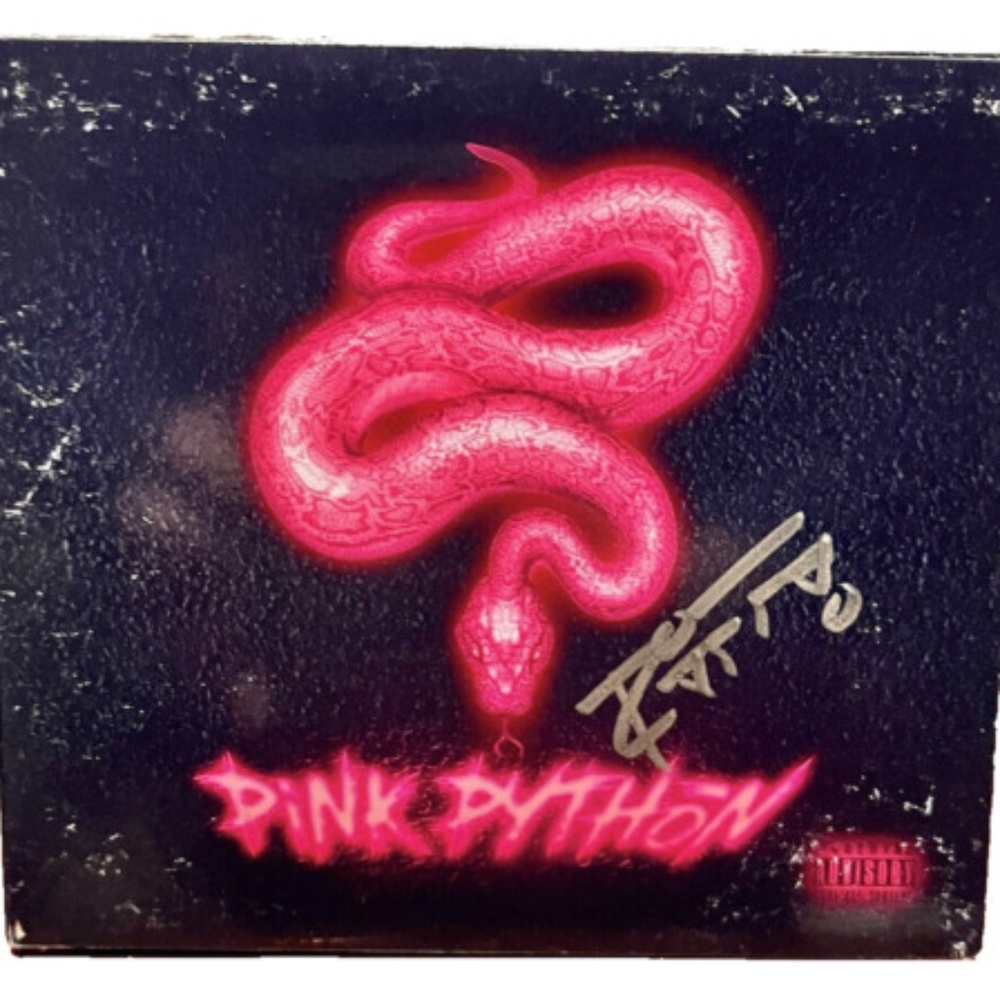RIFF RAFF AUTOGRAPHED PINK PYTHON CD HIP-HOP AUTOGRAPH SIGNED MERCH